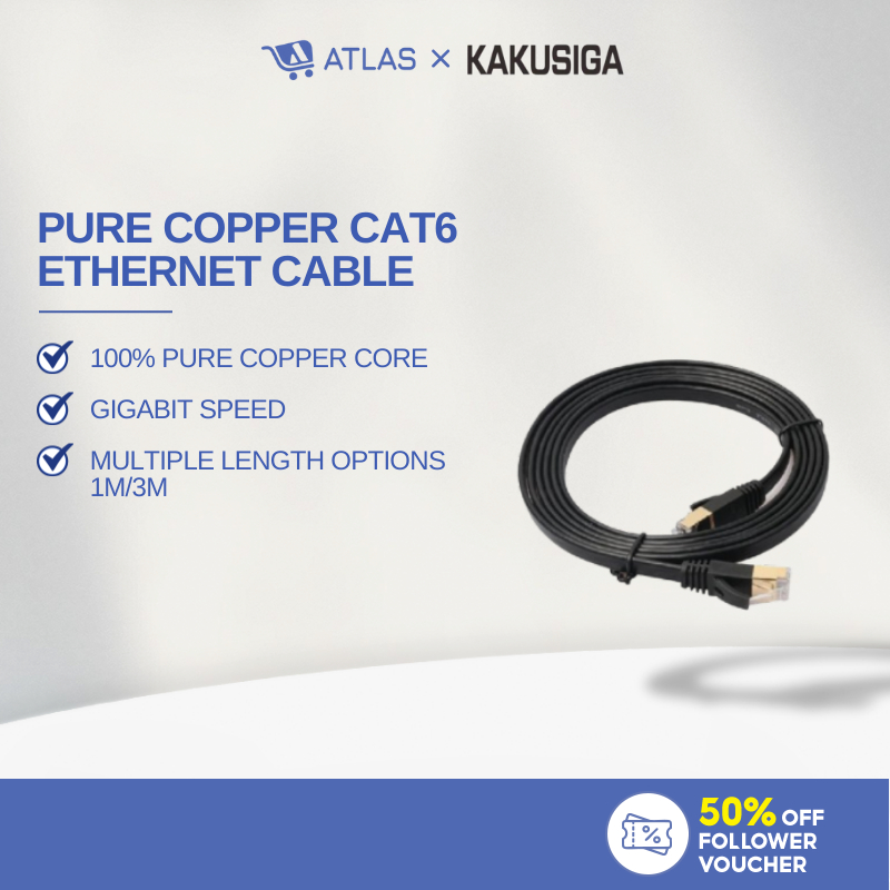 ATLAS KAKUSIGA KSC-744 KSC-745 RJ45 ANTI GANGGUAN TEMBAGA TULEN GIGABIT ...