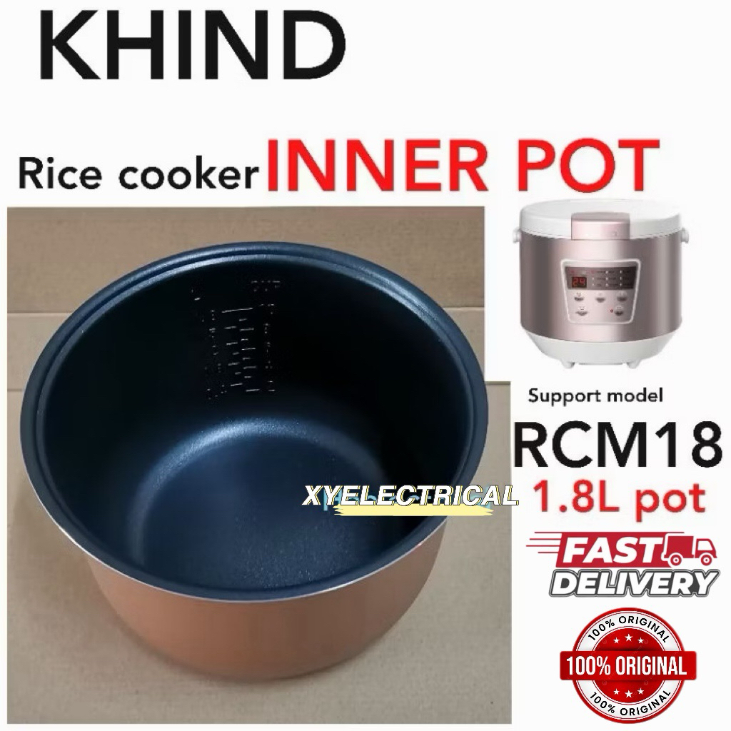 0riginal Khind Rice Cooker Accessories Inner Pot For RCM18 ( 1.8L ...