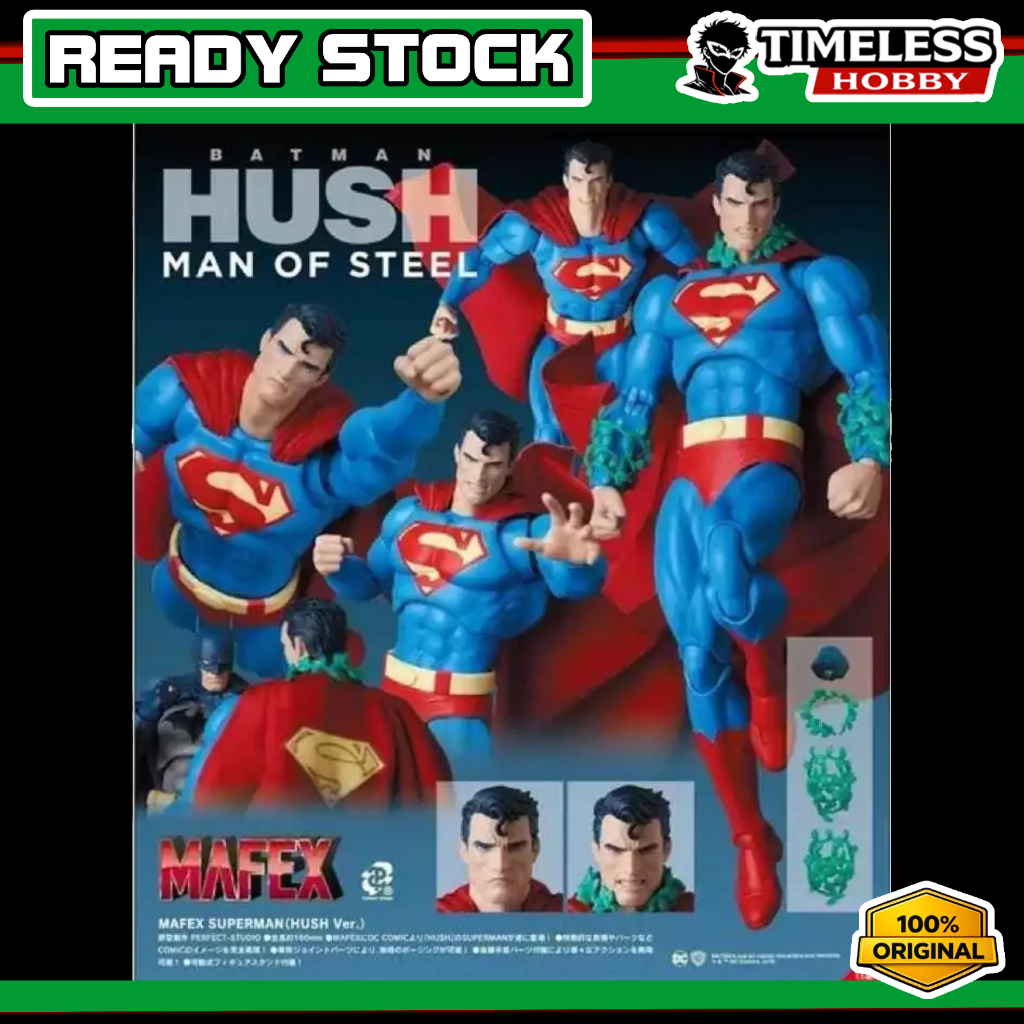 (READY STOCK) MAFEX Superman Figure Hush Ver 117 Reissue Batman 1/12 DC ...
