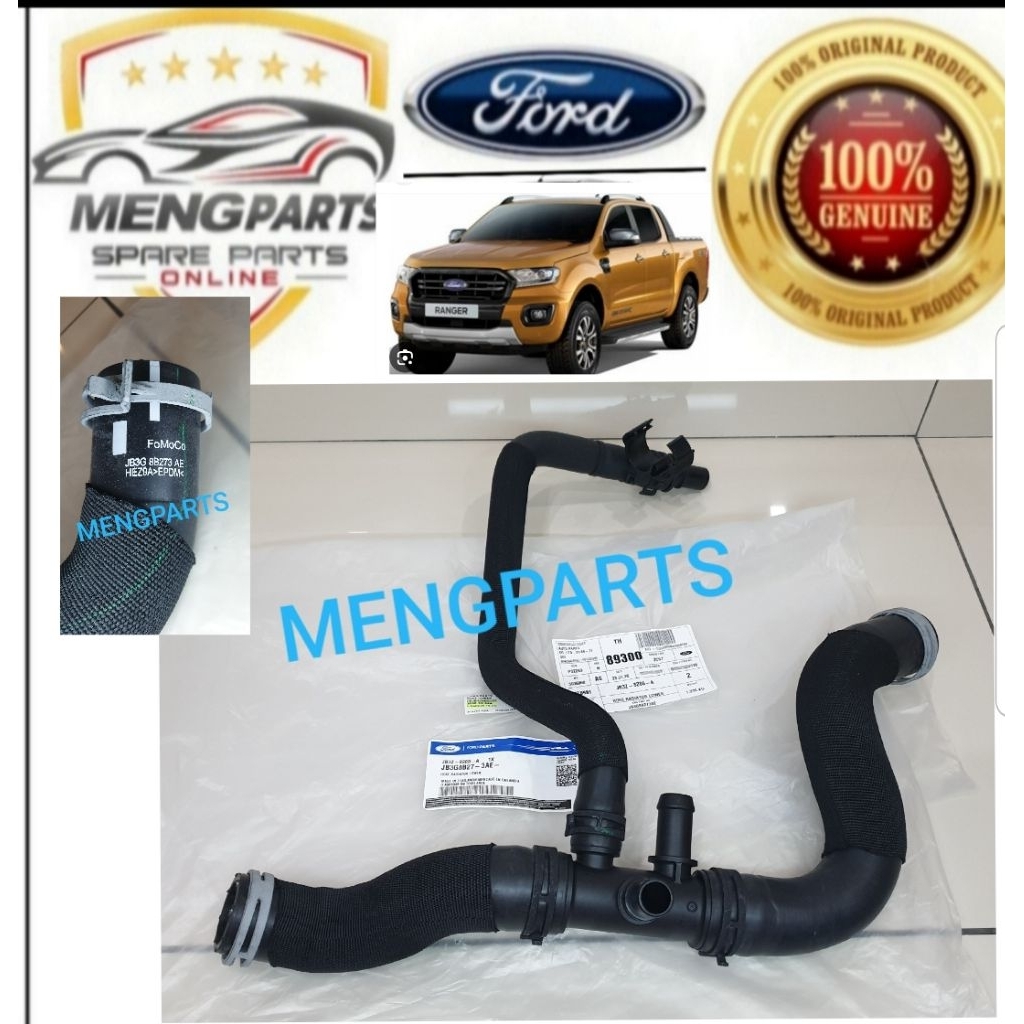 ORIGINAL FORD RANGER T8 2.0 2018Y > RADIATOR LOWER HOSE JB3Z-8286A ...