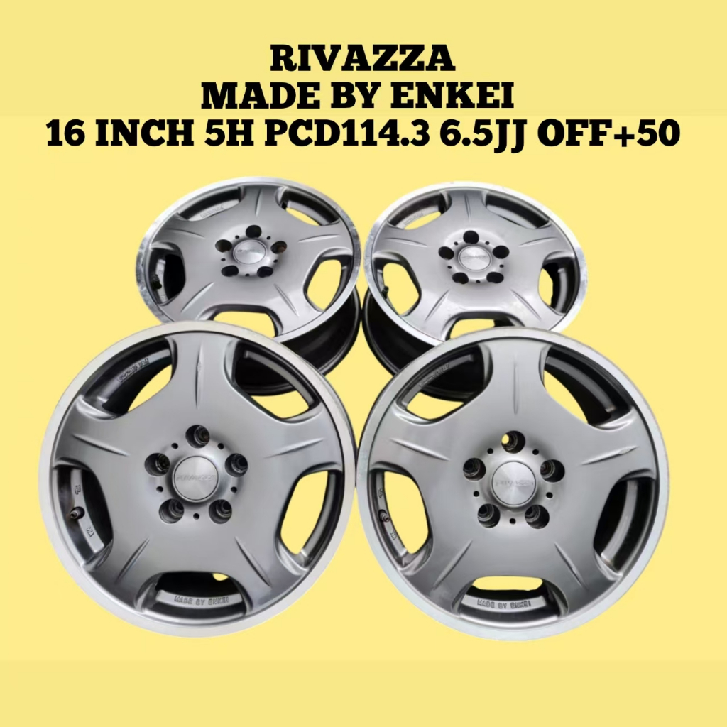 RIVAZZA ENKEI Sport Rim 16 INCH 5H PCD114.3 6.5JJ OFF+50 For Toyota ...