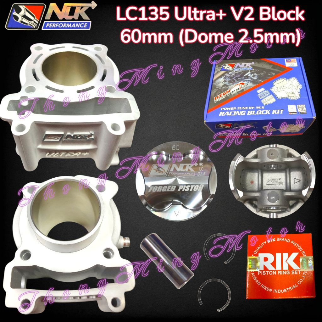 NLK Performance ULTRA+ Ceramic Block V2, LC135/Y15ZR, 57/60/62/63/65/66 ...