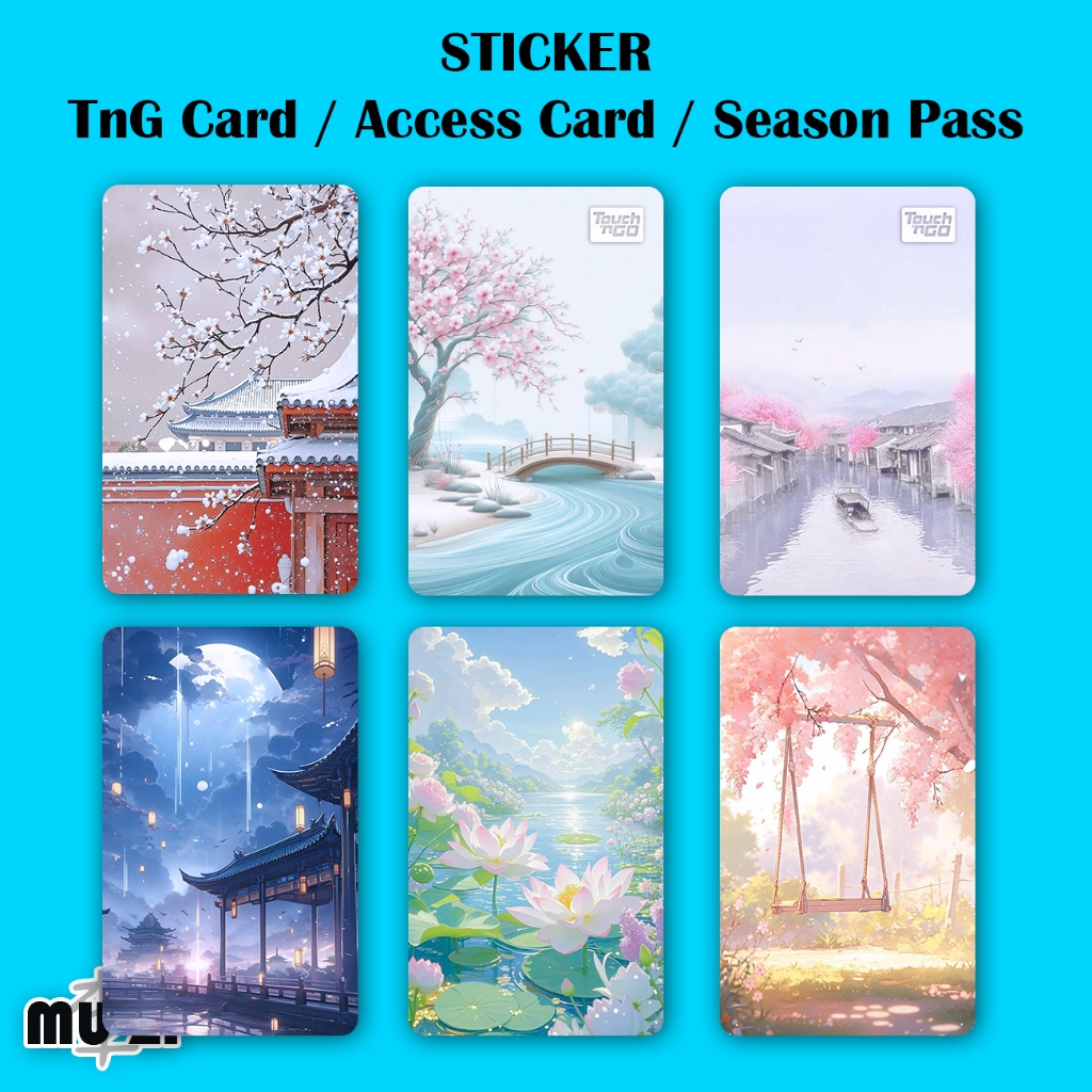 中国风 TnG Card STICKER NFC STICKER Waterproof Thick Hard Material 中国风 ...
