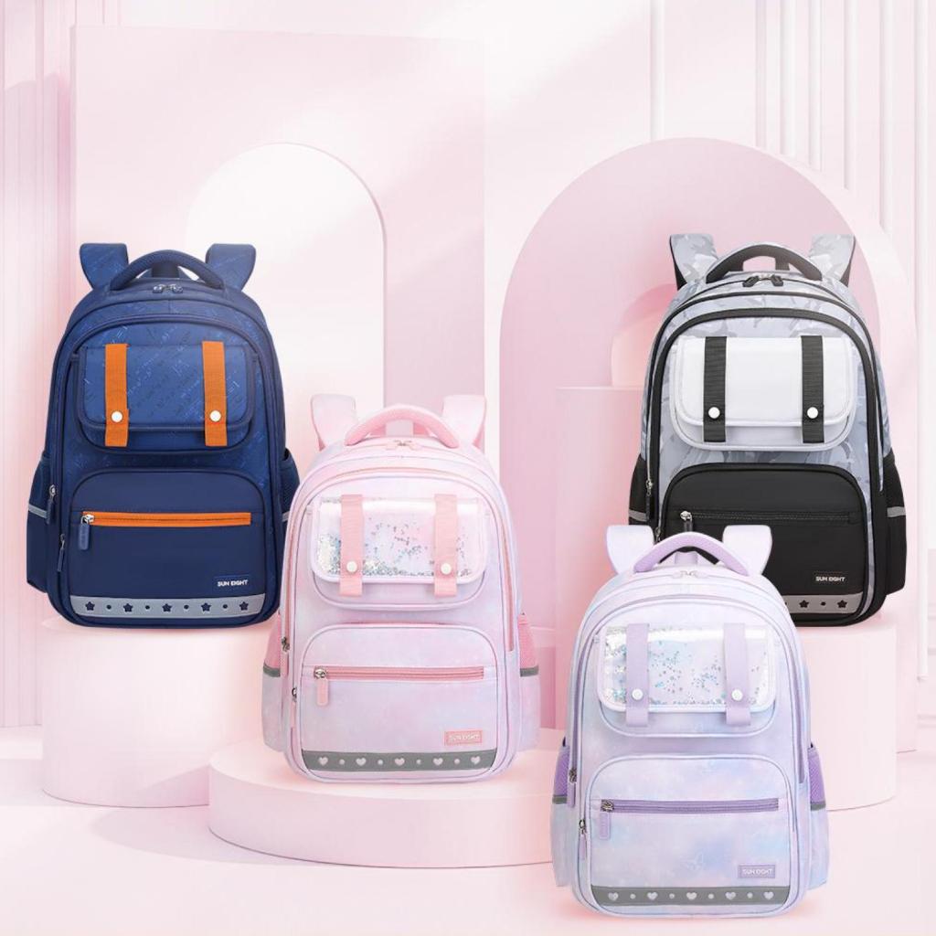 Sun Eight Sparkz Ergonomic Spine Protection Primary School Bag | Shopee ...