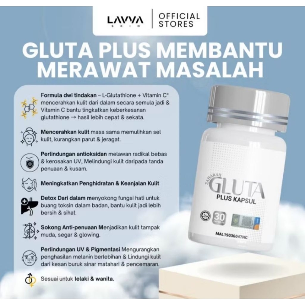 ZAHARA GLUTA CAPSULE DARI KAK ELL | WHITENING BOOSTER