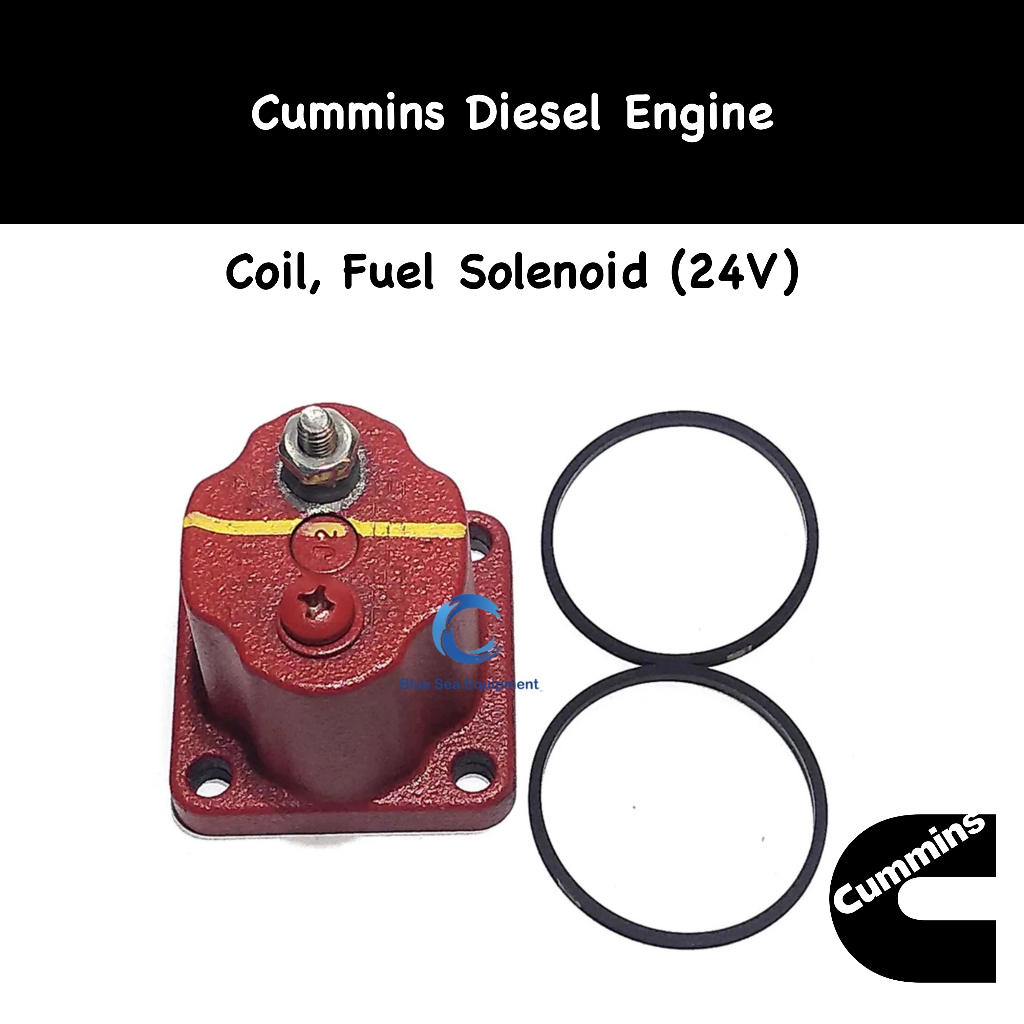 Genuine 24V Fuel Solenoid Coil for Cummins Engines Generators - 4024809 ...