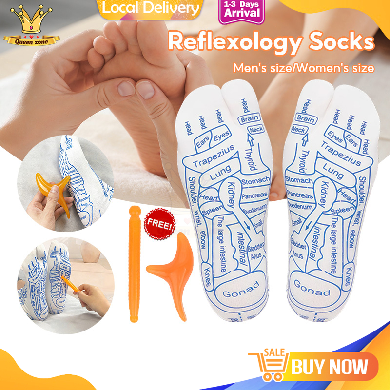Foot Massage Socks Acupoint Illustrated Socks Health Acupoint Diagram ...