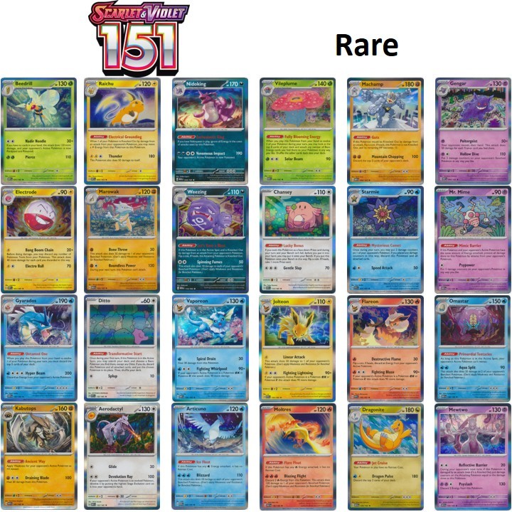 Pokemon TCG 151 (165) Rare Single Card (English) | Shopee Malaysia