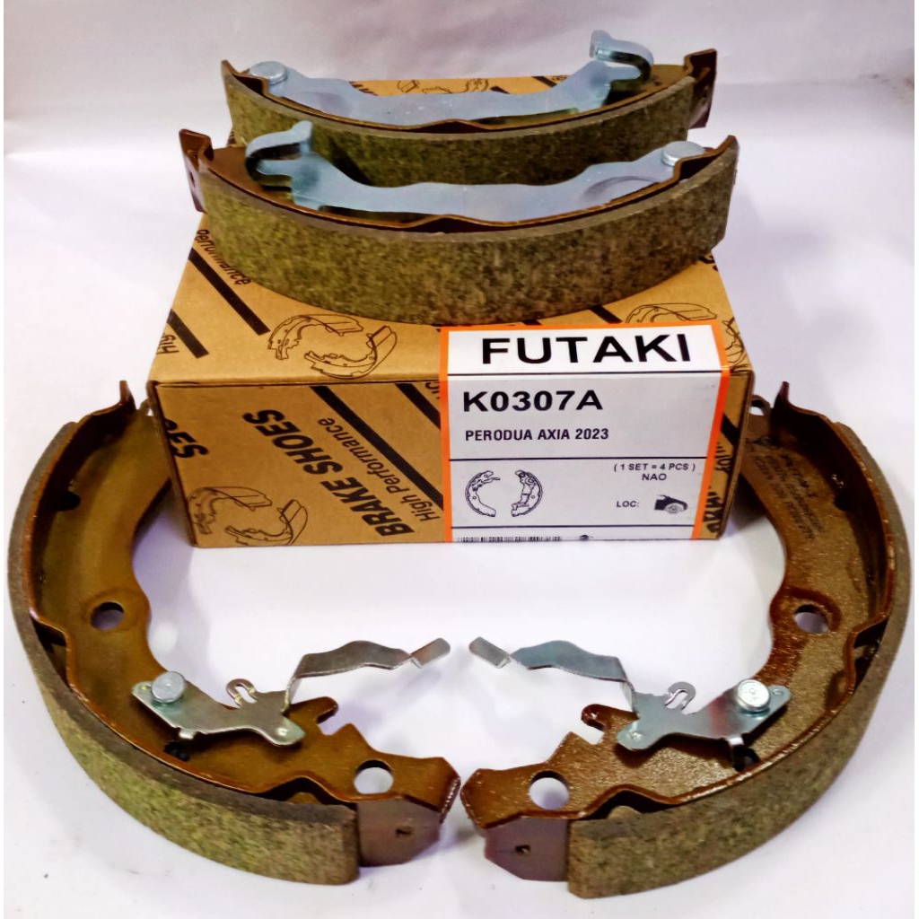 PERODUA AXIA NEW 2023 REAR BRAKE SHOES (FUTAKI) K0307A | Shopee Malaysia