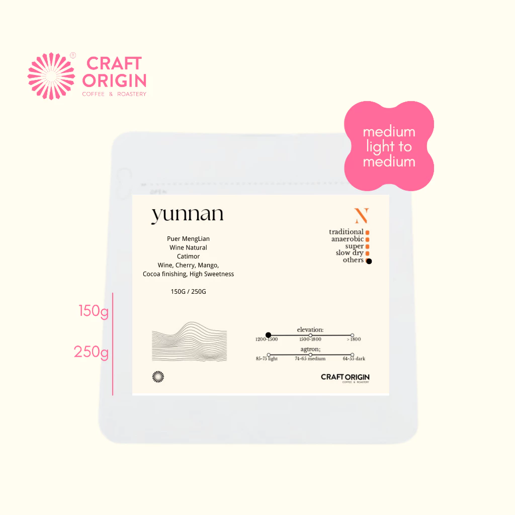 Craft Origin Yunnan Puer – specialty coffee beans Malaysia