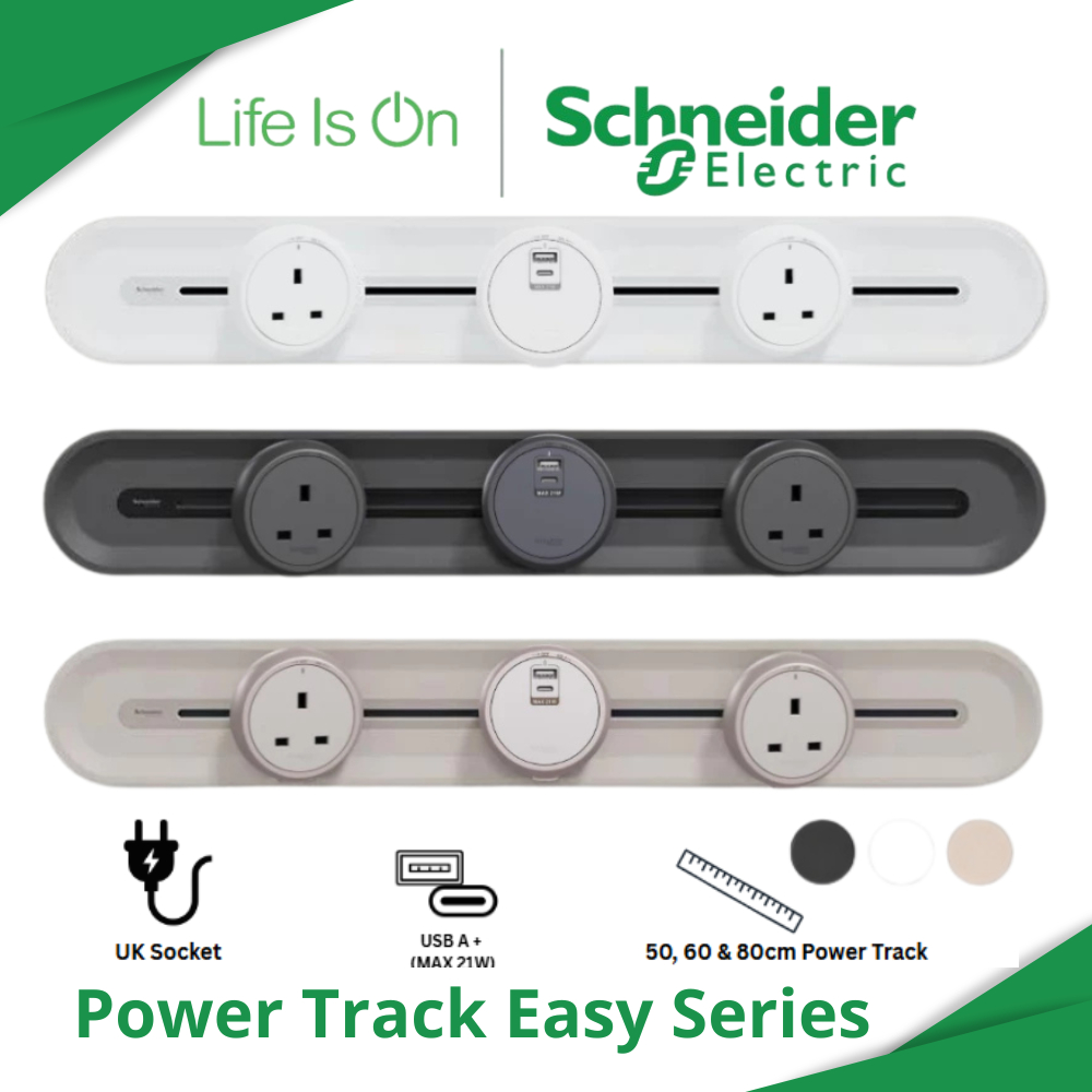 SCHNEIDER ELECTRIC EASY SERIES POWER TRACK MODULAR SOCKET SYSTEM WITH ...