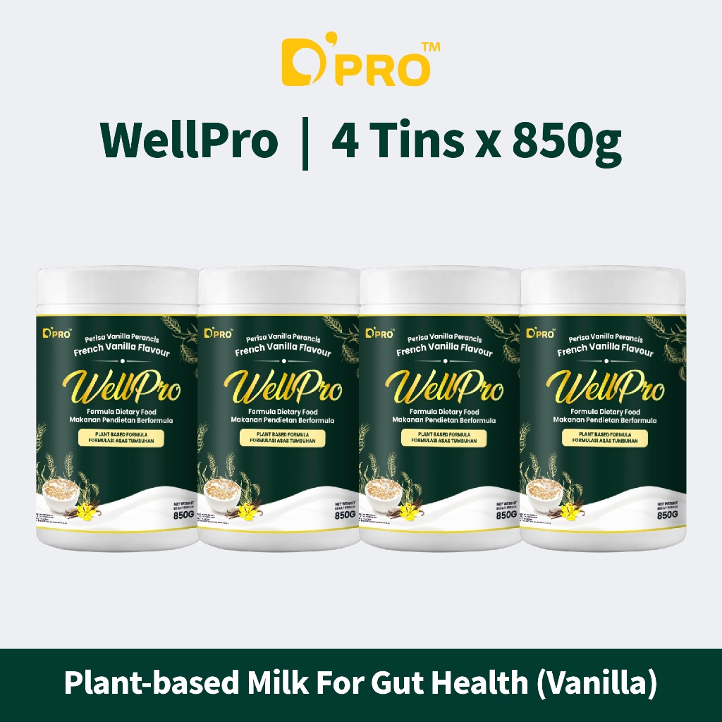 WellPro 护胃宝 Plant-based Complete Nutrition Beverage 全面营养植物奶 850g ...
