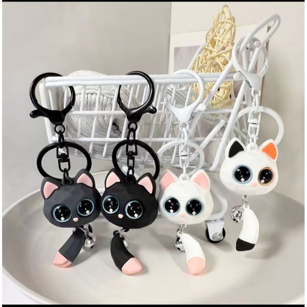 New 🇲🇾 Ready Stock ins style 3D cat & sunflower colourful key ring key ...