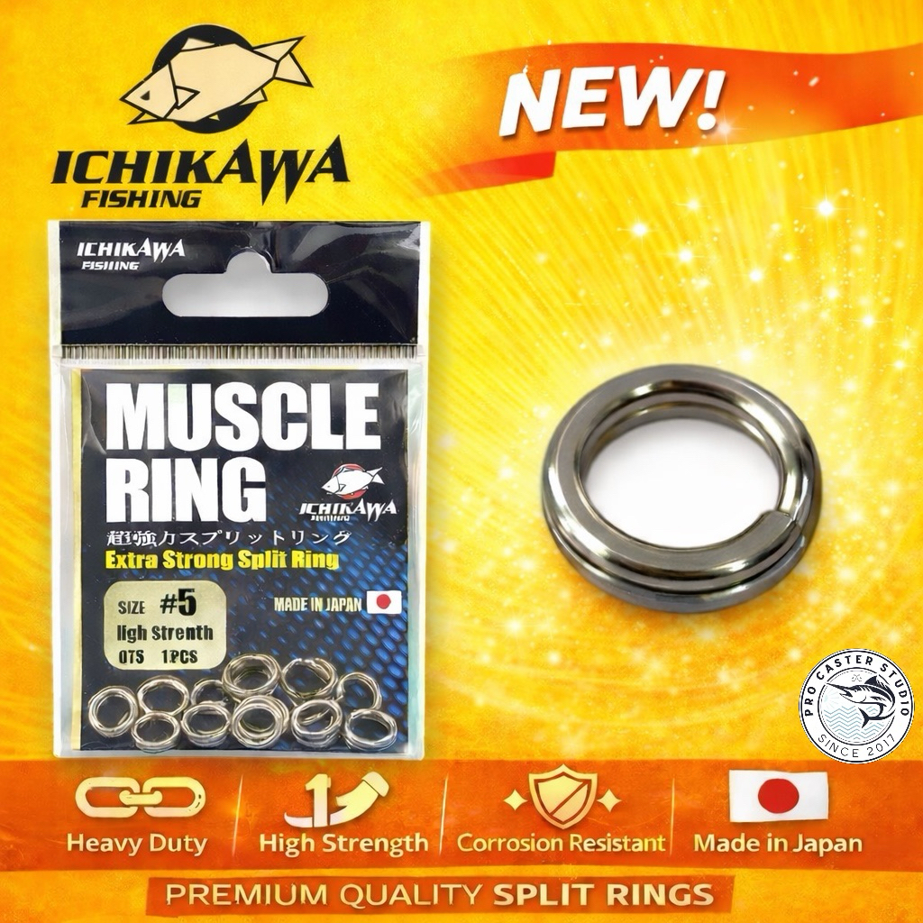 ICHIKAWA MUSCLE RING EXTRA STRONG FISHING SPLIT RING MADE IN JAPAN ...