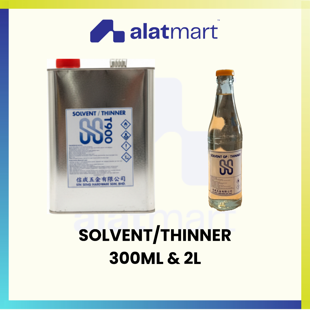 Solvent / Thinner & Turpentine 300ML / 2KG | Paint Thinner | Brush ...