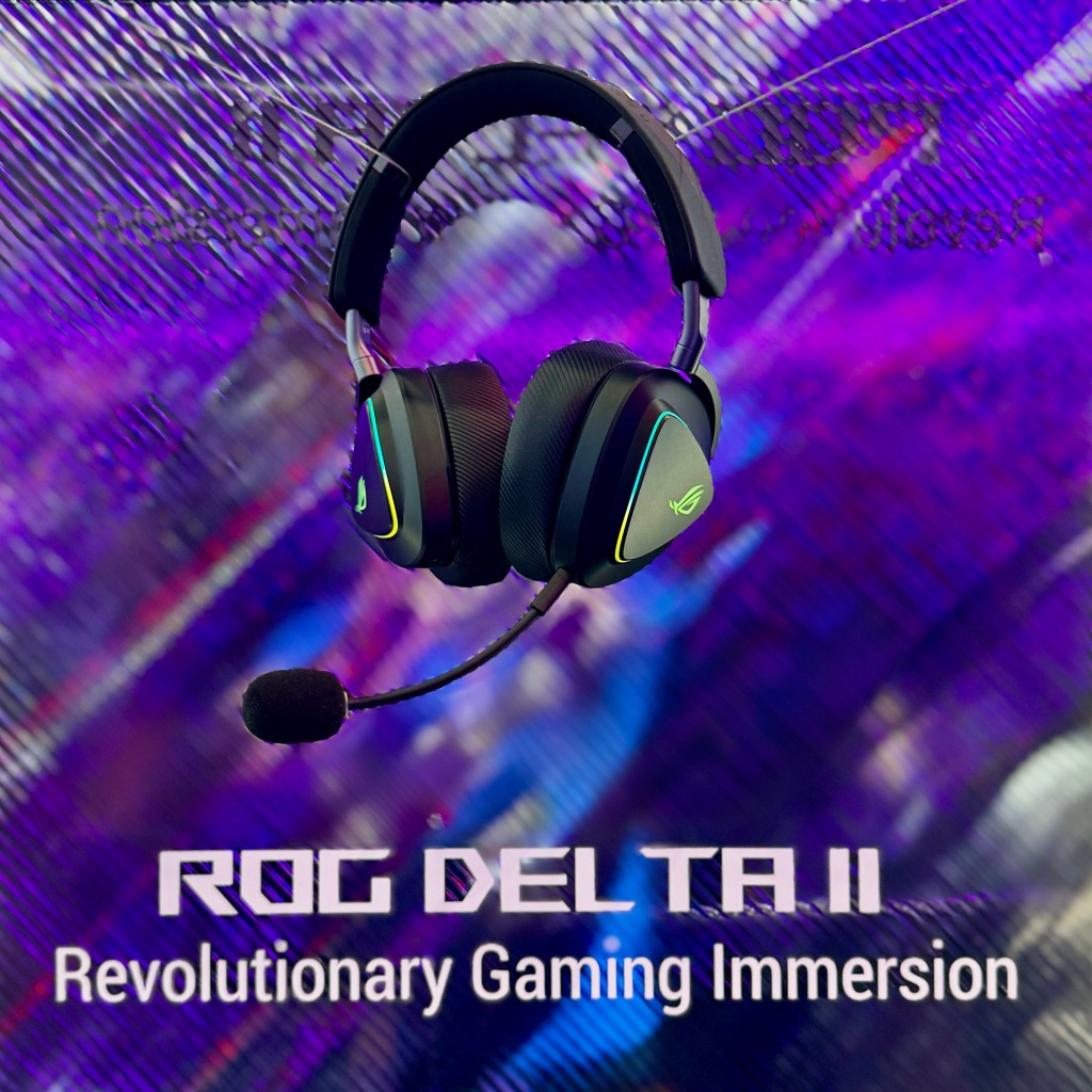 ASUS A701 ROG Delta II Tri-mode wireless Gaming Headset | Shopee Malaysia