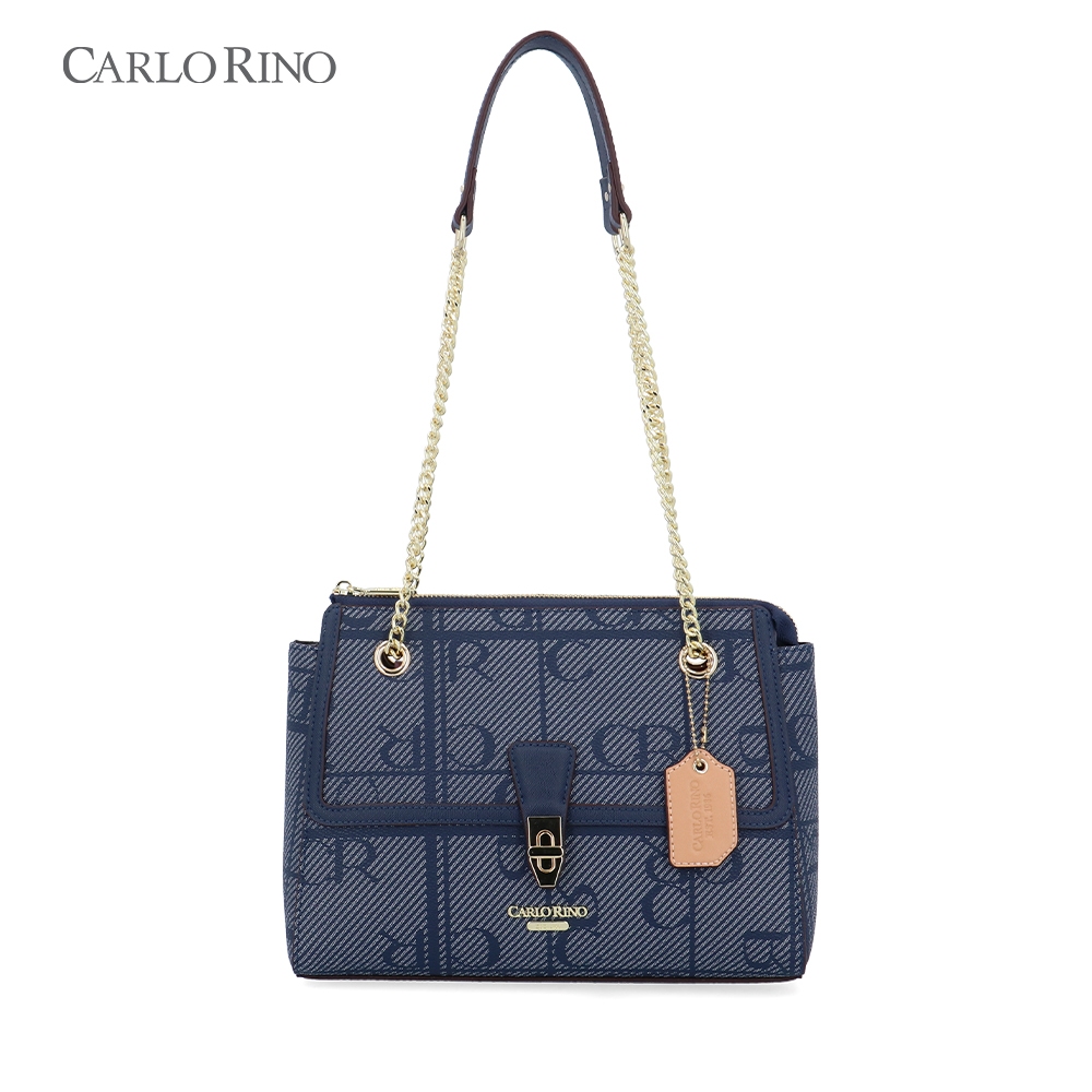 Carlo Rino Carlo GEO Shoulder Bag - Dark Blue | Shopee Malaysia
