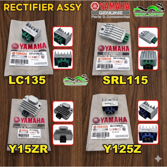 RECTIFIER ORIGNAL YAMAHA LC135 Y125 SRL115 FI Y15 LC 135 Y110 Y100 ...