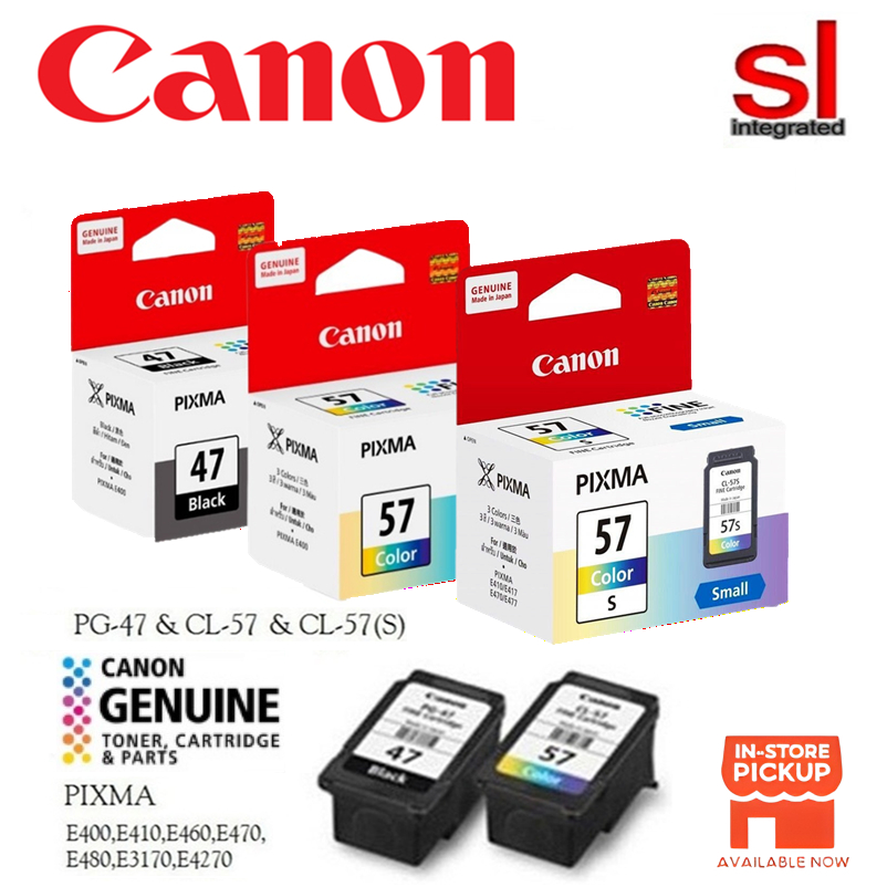 Canon PG-47 CL-57 INK E400/E410/E460/E470/E480 | Shopee Malaysia