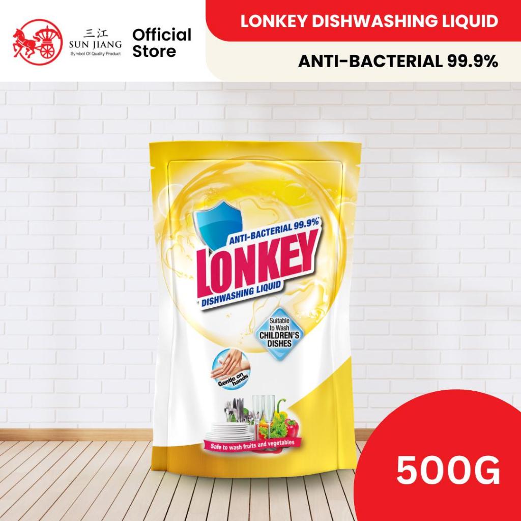 Lonkey Diswashing Liquid Anti Bacterial 500g (Refill) - Pembersih ...