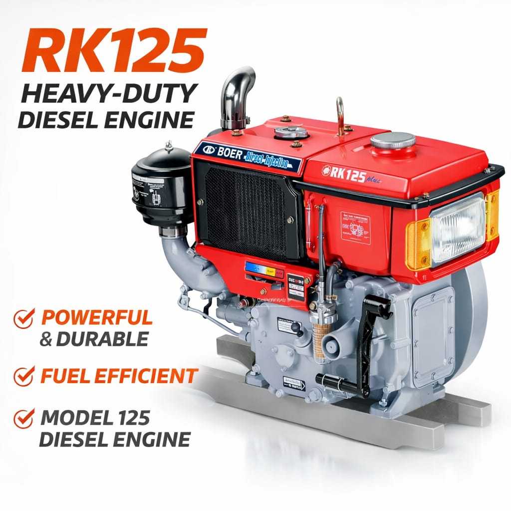 BOER Deisel Engine RK125 12.5HP/2400RPM (High Quality) | Shopee Malaysia