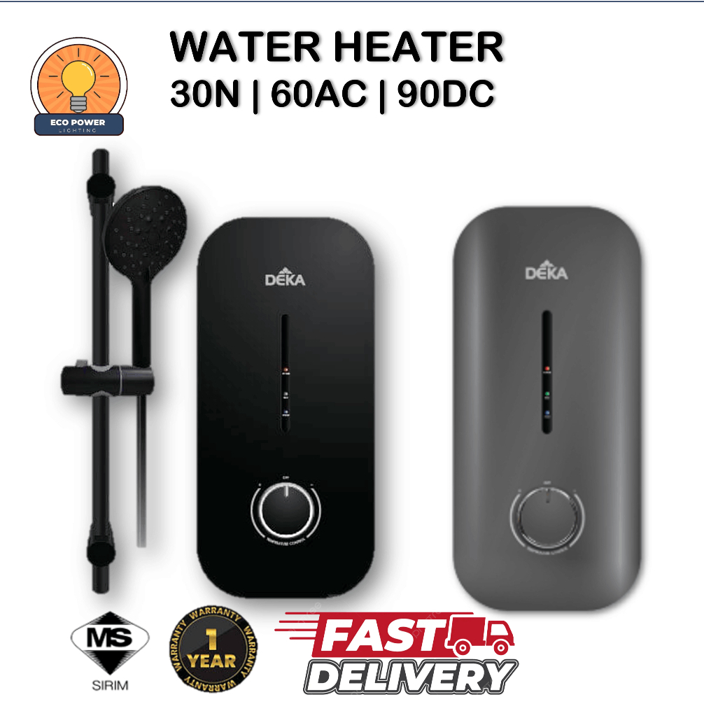 DEKA Water Heater MIIZU Series |30N No Pump |60AC Booster Pump |90DC ...