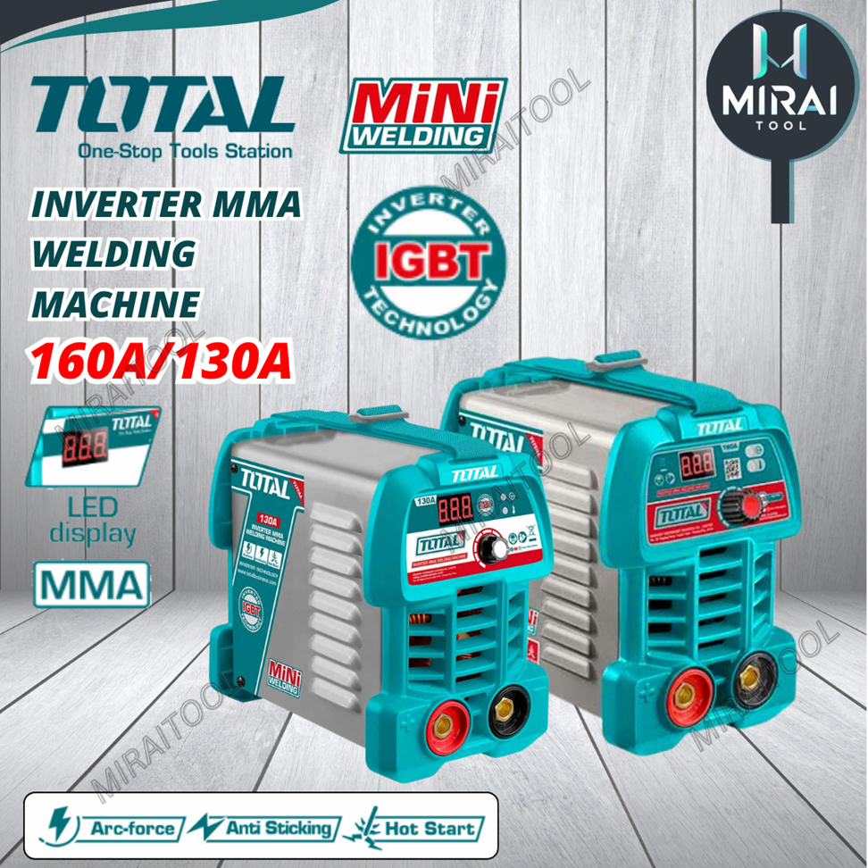 TOTAL TW213049 (130A) / TW216049 (160A) Mesin Kimpalan Mini MMA ...