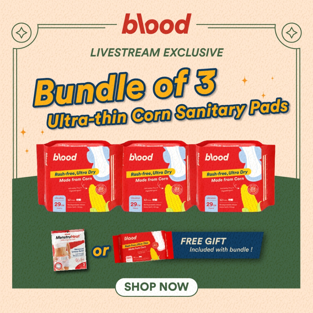 [Livestream Exclusive] Bundle of 3 | Blood Ultra-Thin Corn Pad 玉米卫生棉 ...