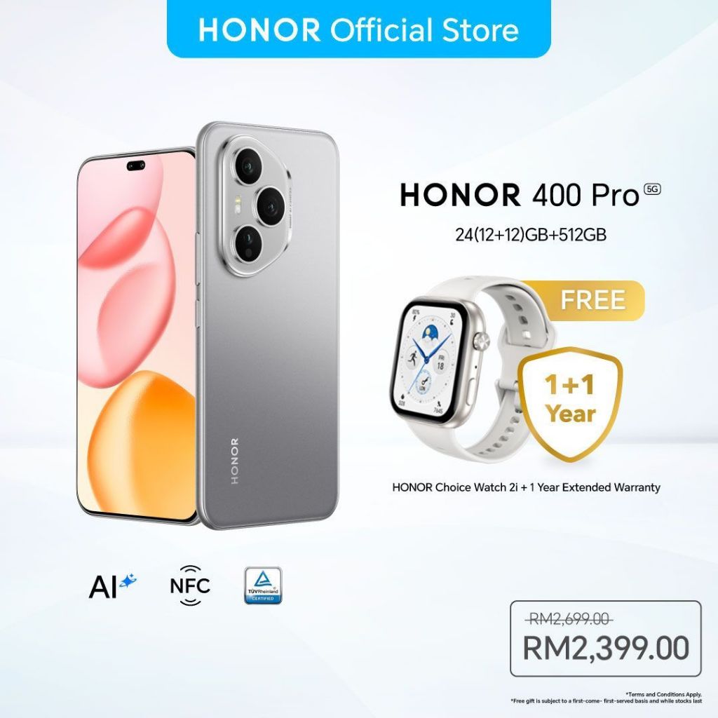 HONOR 400 Pro 5G Android Smartphone 24(12+12)GB+512GB | 200MP AI Camera | Snapdragon 8 Gen 3 | 6.7 inch Display