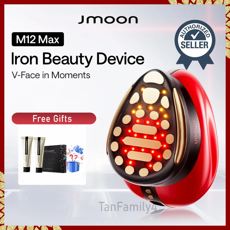 Jmoon M12 Max 21-electrode (Red) Iron Beauty Device V-Face in Moments ...