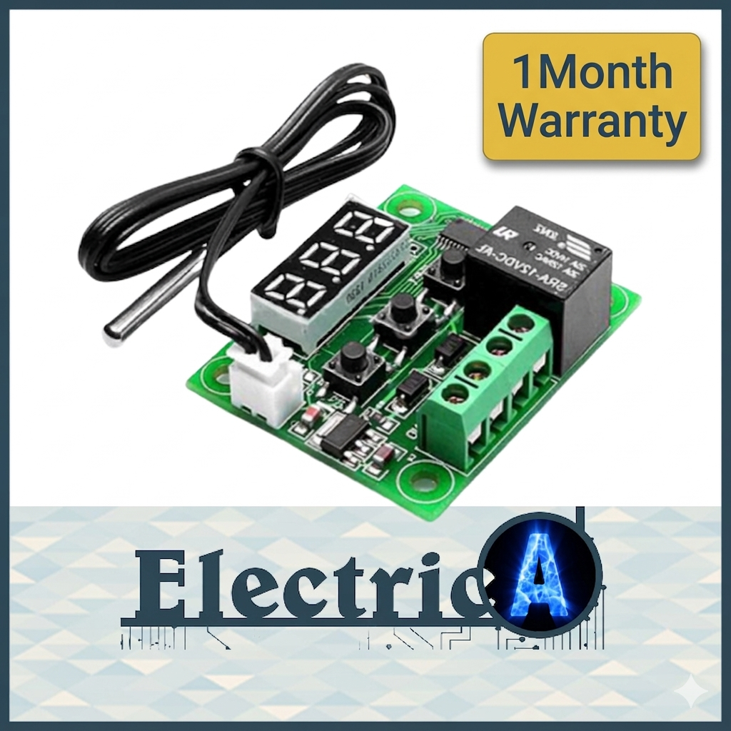 (+1Month Warranty) W1209 12V LED Digital Thermostat Temperature Thermometer Controller Switch Module +NTC Sensor XHW1209