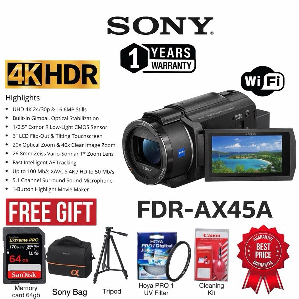 (READY STOCK)SUPER PROMO SONY FDR-AX45A AX45A CX150 FDR AX-43A AX43A ...