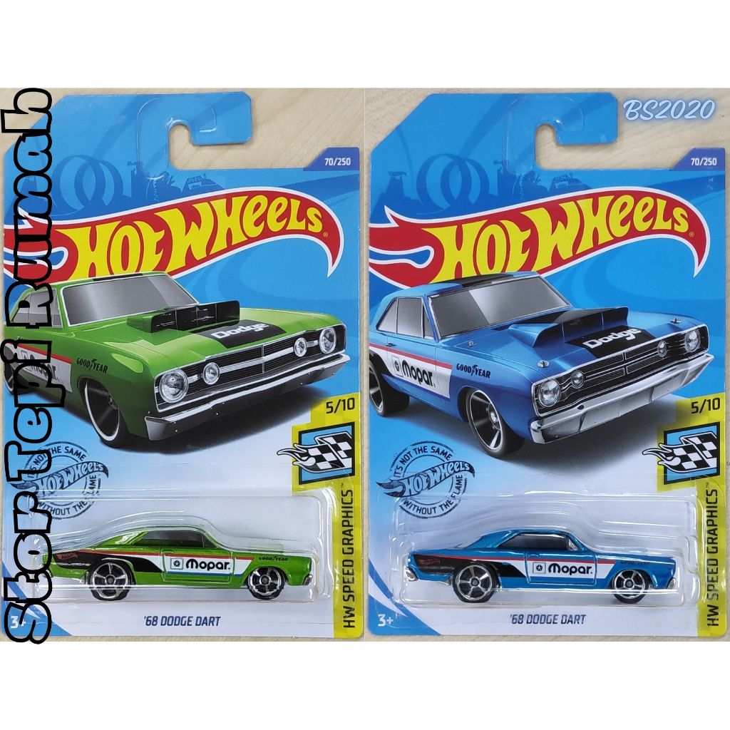 Hot Wheels 68 Dodge Dart [HW 1968 ZAMAC Muscle Mania Art Cars