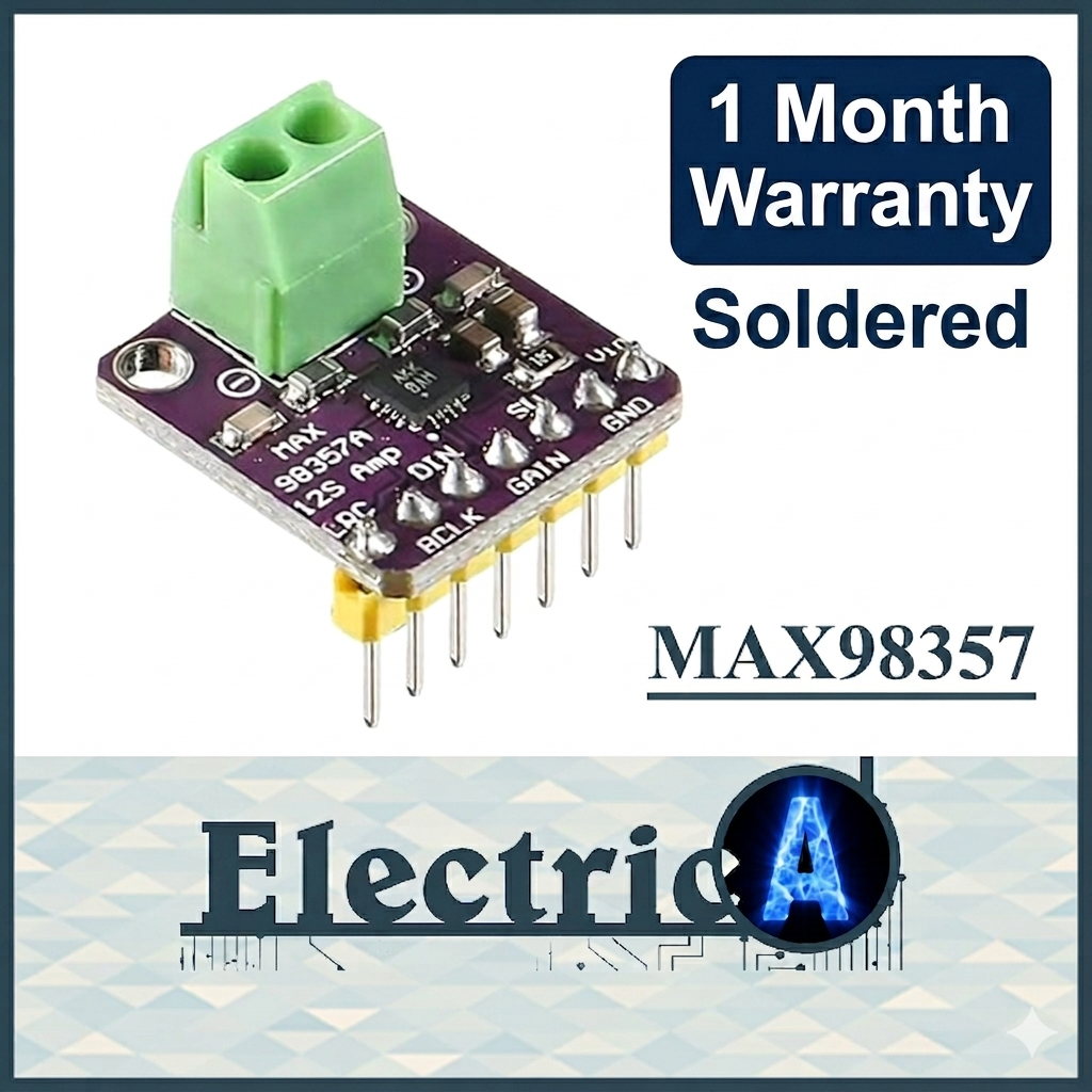 (Soldered +1Month Warranty) MAX98357 I2S Class D Audio Amplifier Module For ESP32 Raspberry [ElectricA]