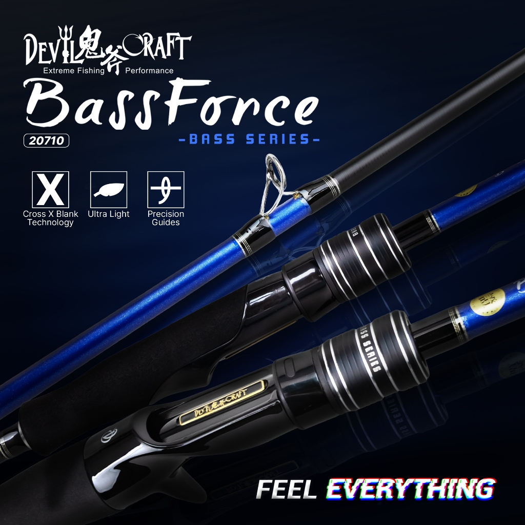 DEVIL CRAFT - BASS FORCE ROD - BASS SERIES 1.5 SECTION / 2 SECTION ...