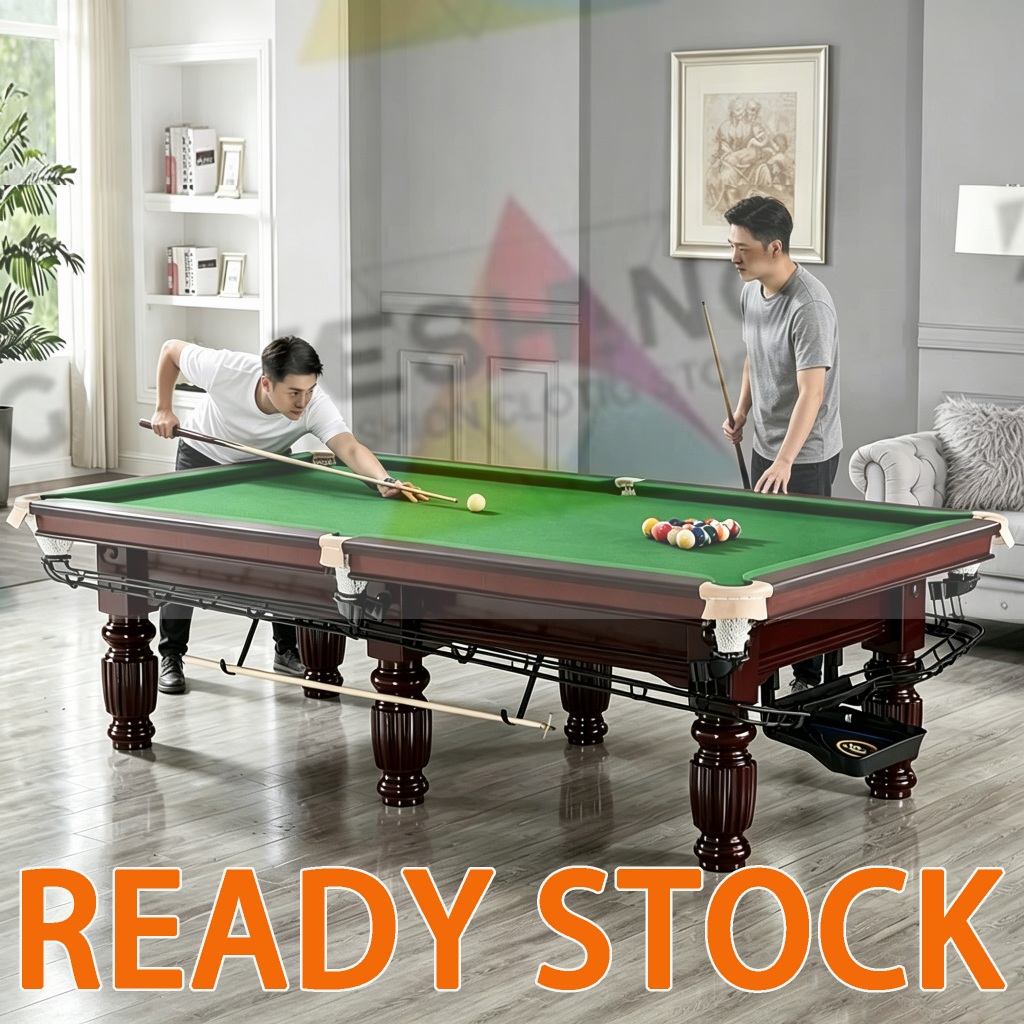 🔥Ready stock🔥American Pool Table Standard Black 8 Commercial Pool Table ...