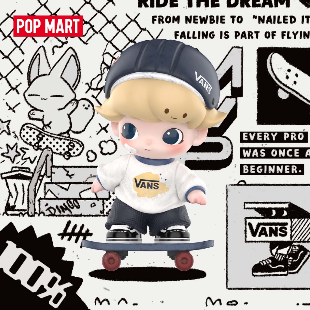 POP MART DIMOO WORLD × VANS Ride The Dream Figure Action Figurine ...