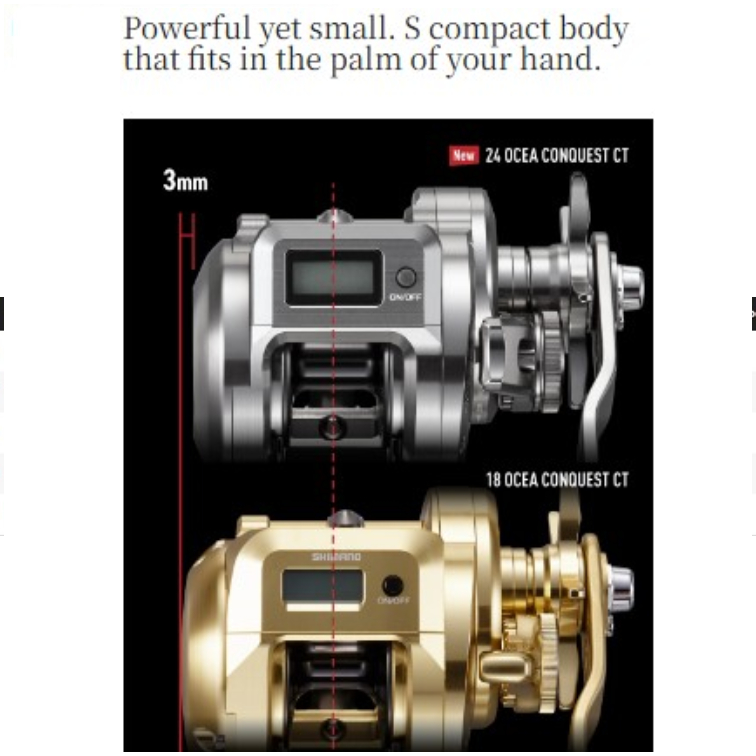 Shimano 24'26'OCEA CONQUEST CT 300/301/PG/MG/HG/XG Japanese