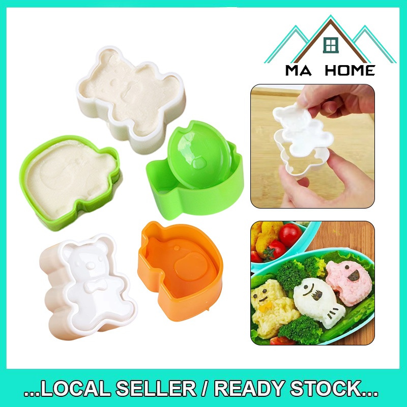 MA Home Acuan Nasi Rice Ball Molds Set of 3 DIY Japanese Rice Press ...