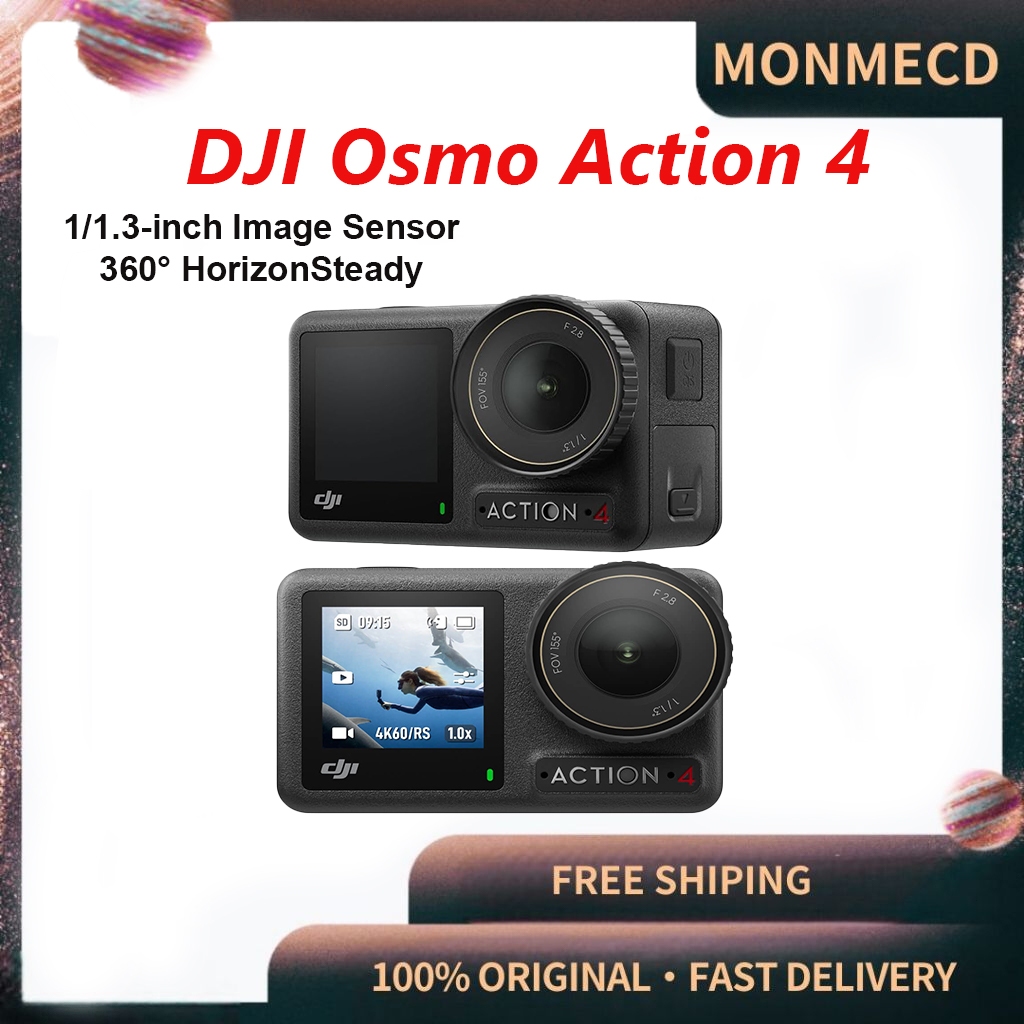 [BRAND NEW] DJI Osmo Action 4 4K Action Camera | 18m Waterproof Low ...