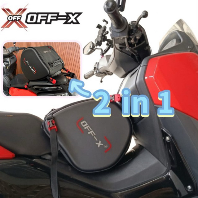 OFF-X 2in1 Waterproof Motor Fuel Tank Bag Hard Shell Motorcycle Pack ...