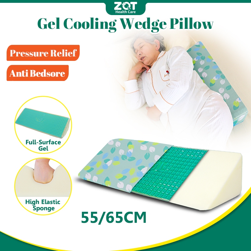 Gel Cooling Triangular Wedge Pillow Pressure Relief Position Support ...
