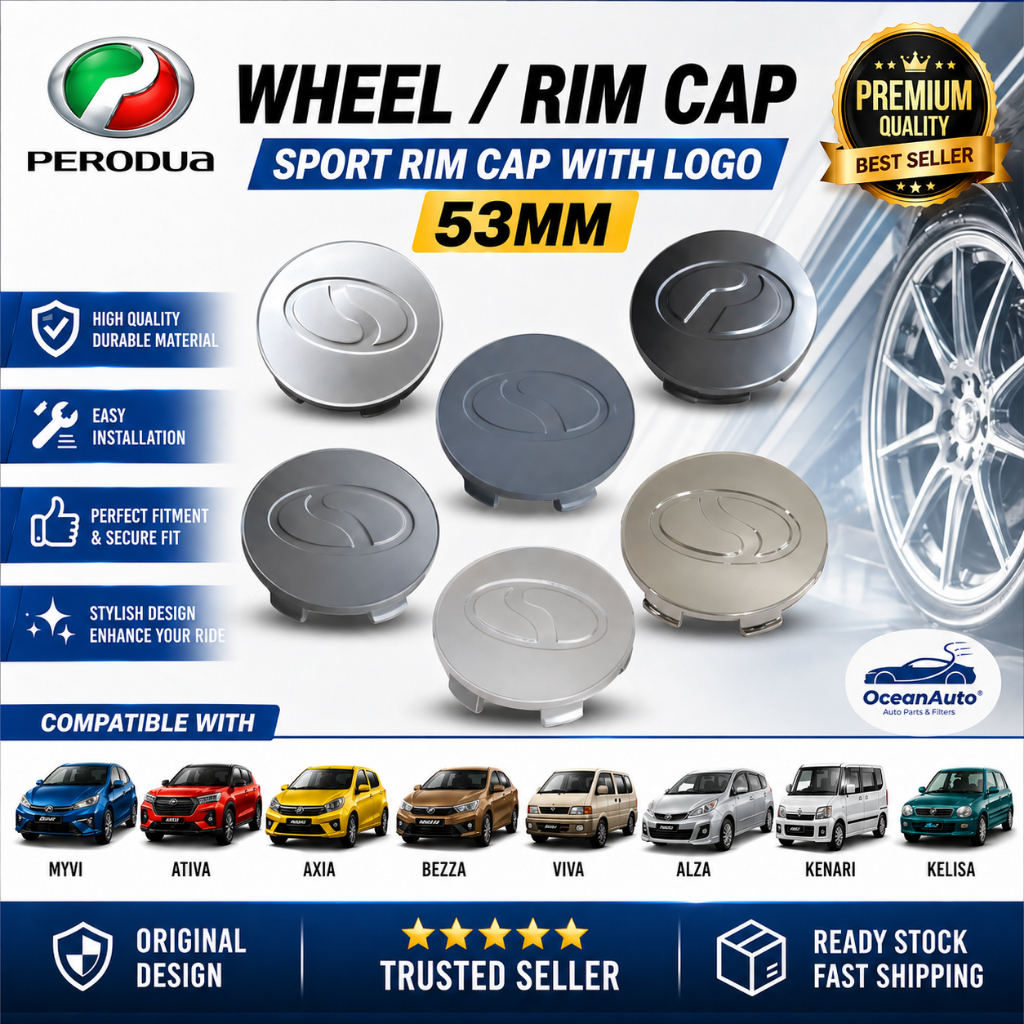 Perodua Rim Cap Myvi / Ativa / Axia / Bezza / Viva / Alza / Kenari ...