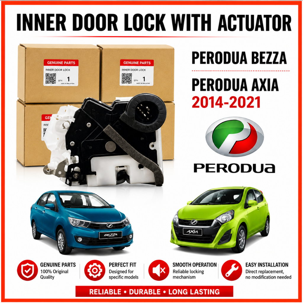 PERODUA AXIA BEZZA 2014 2016 SIDE INNER DOOR LOCK WITH ACTUATOR LATCH ...