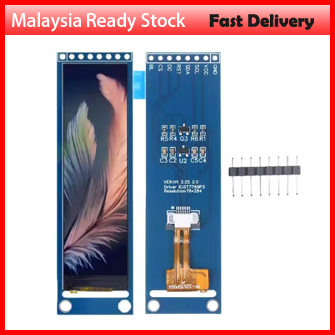 2.25-inch TFT LCD ST7789 small screen 76*284 module LCD full view SPI color screen