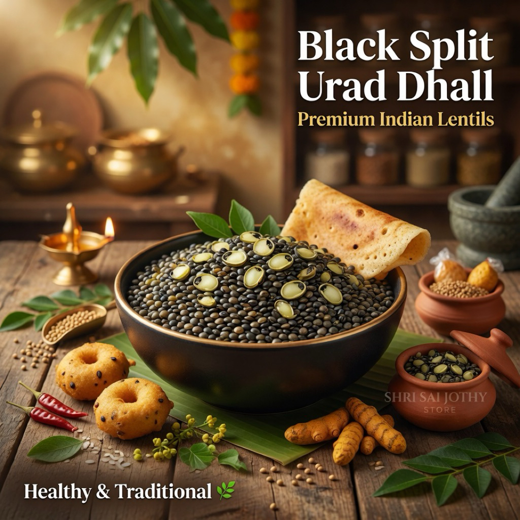 Premium Black Split Urad Dhall With Skin | Indian Lentils Ulunthu ...