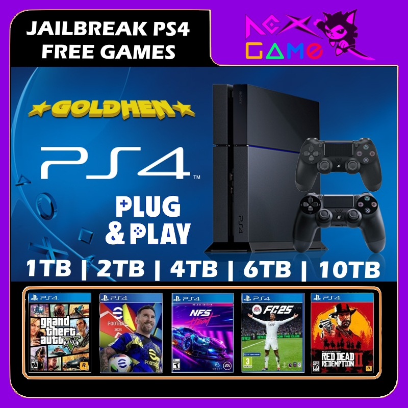PS4 JAILBREAK MOD SONY PLAYSTATION 4 FREE GAMES | Shopee Malaysia