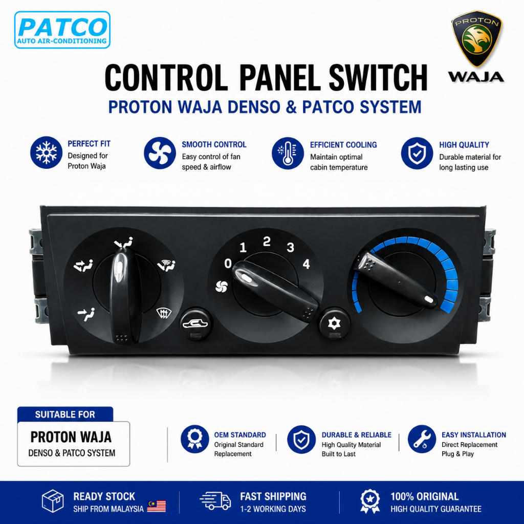 PROTON WAJA DENSO & PATCO SYSTEM AIR COND SWITCH CONTROL PANEL | Shopee ...