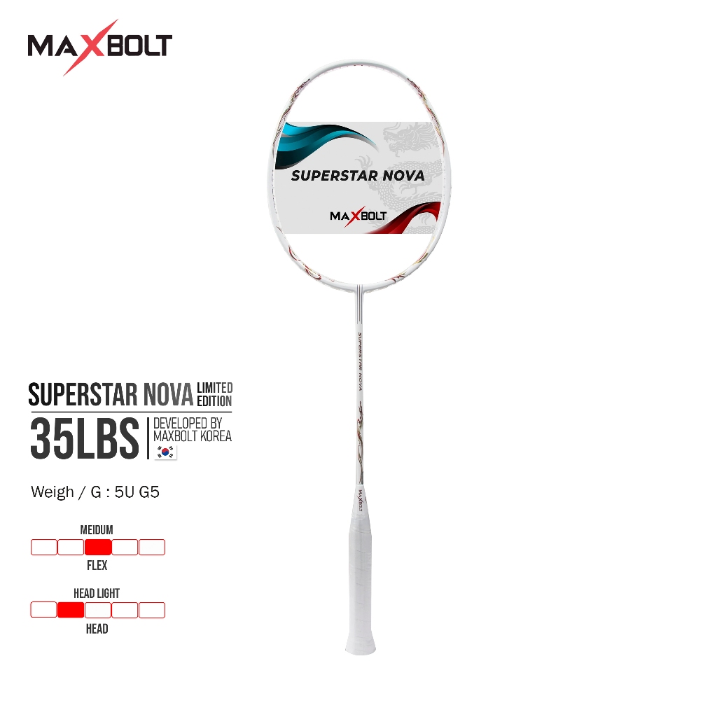 MAXBOLT SUPERSTAR NOVA LIMITED EDITION - BADMINTON RACKET | Shopee Malaysia