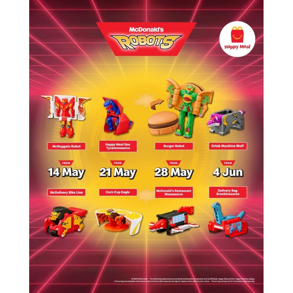 Mcdonald's Mcdonalds Mcd Mekdi Happy Meal Toy Changeables Robots 2026 ...